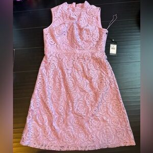 NEW WITH TAGS Lavender Lace Dress Adrianna papell Julie A-line dress SIZE 10